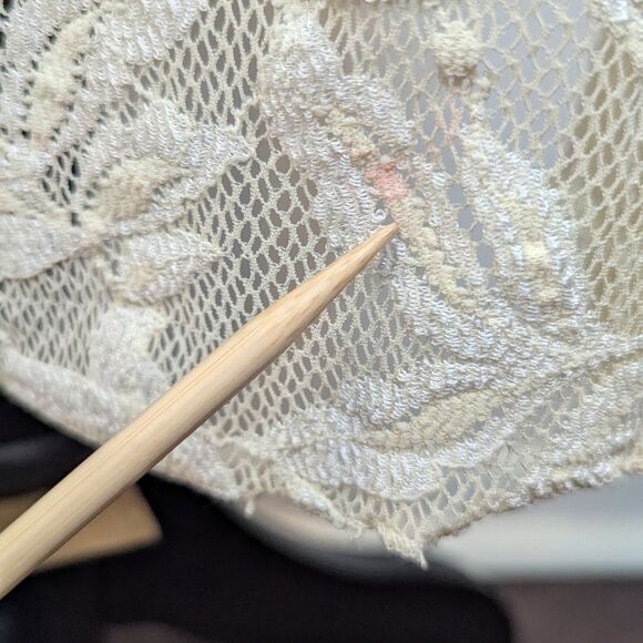 VTG 80s Casadei Lace Ruffle Witchy Hyper Feminine Coastal Cowgirl MD Duster - Picture 10 of 11